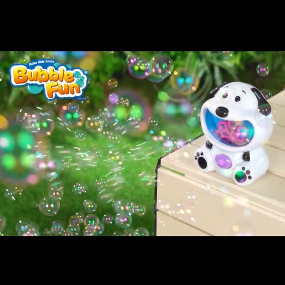 New Bubble Machine Toy Kids Dog Bubble Maker Blower with 4oz Bubble Solution NIB - Picture 8 of 11